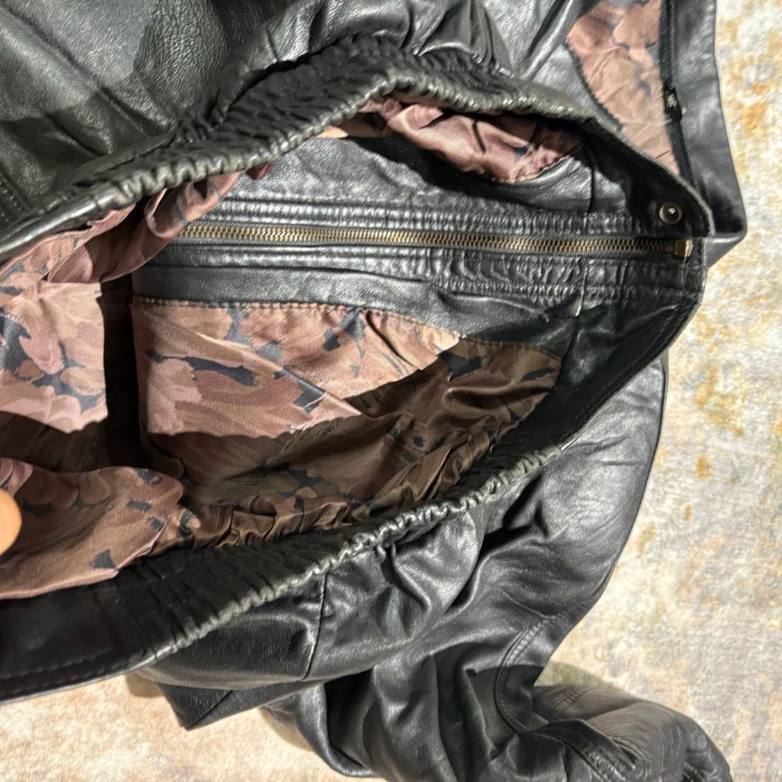 빈티지 양가죽 레더 봄버자켓 상품이미지7