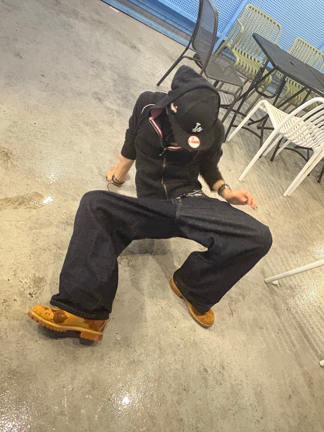 할리데이비슨 핑크 로고 후드 집업 ( 마지막 착샷 ) 상품이미지5