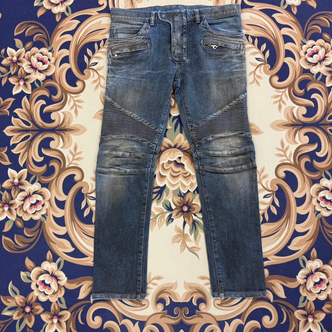 (32)발망 BALMAIN 바이커 데님팬츠 상품이미지1