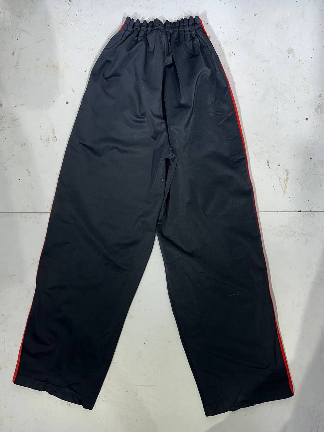 80s 아디다스 블랙 와이드 파이어버드 트레이닝 팬츠 추리닝 바지 M 상품이미지5
