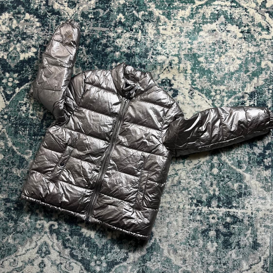 Massimo Dutti 마시모두띠 유광 테크니컬 패딩 자켓(xs) 상품이미지1