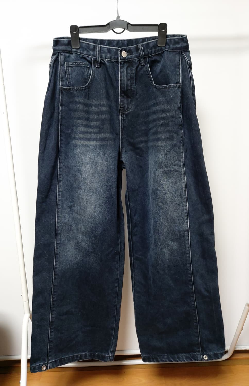 공용 워싱 와이드 데님 팬츠(L)30~31

 상품이미지2