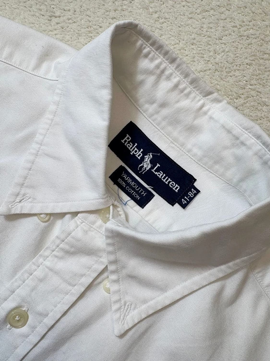 폴로 랄프로렌 00's YARMOUCH 화이트 셔츠 PN6261 상품이미지3