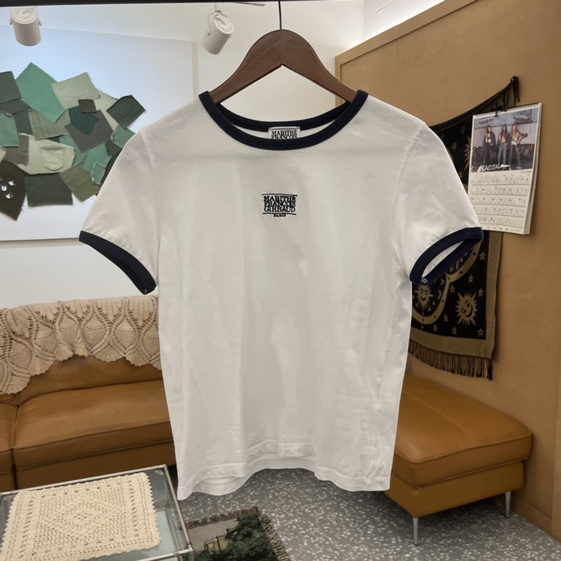 마리떼 프랑소와 저버 빈티지 캐주얼 링거티 슬림핏 반팔티 S C12457 상품이미지3