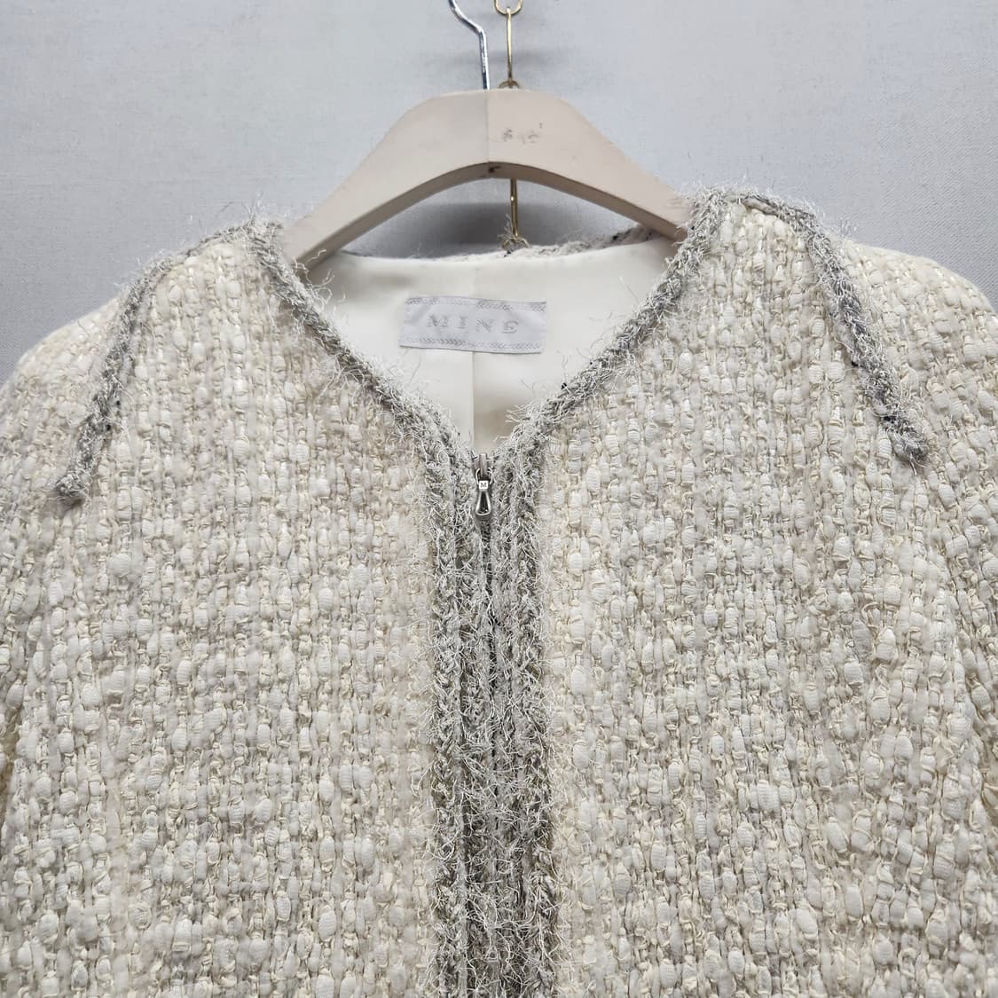 한섬 마인(MINE) 트위드 숏 자켓 S 상품이미지2