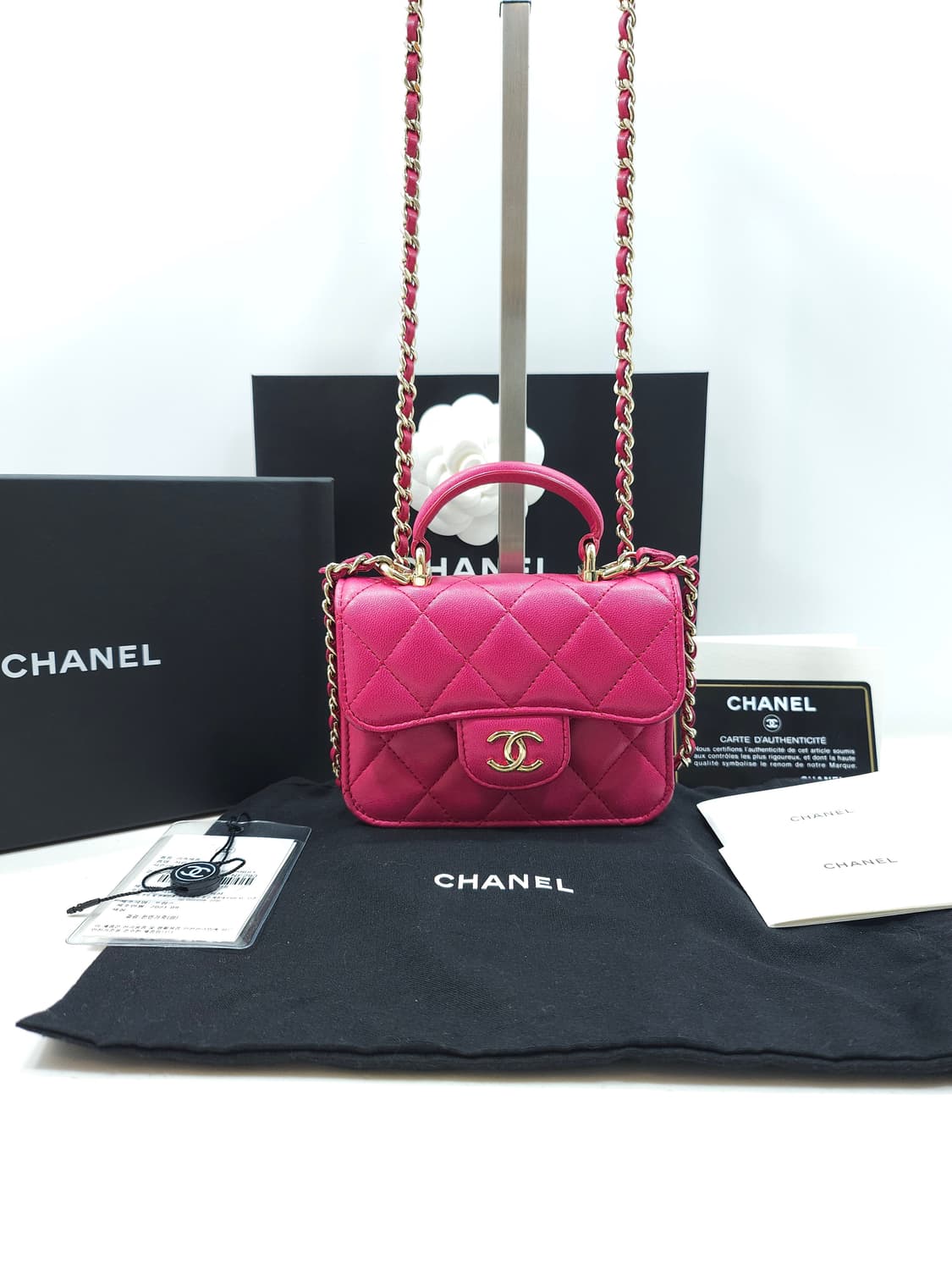 [ OS ] 샤넬 클래식 탑핸들 플랩 코인퍼스 WOC 체인백  상품이미지1