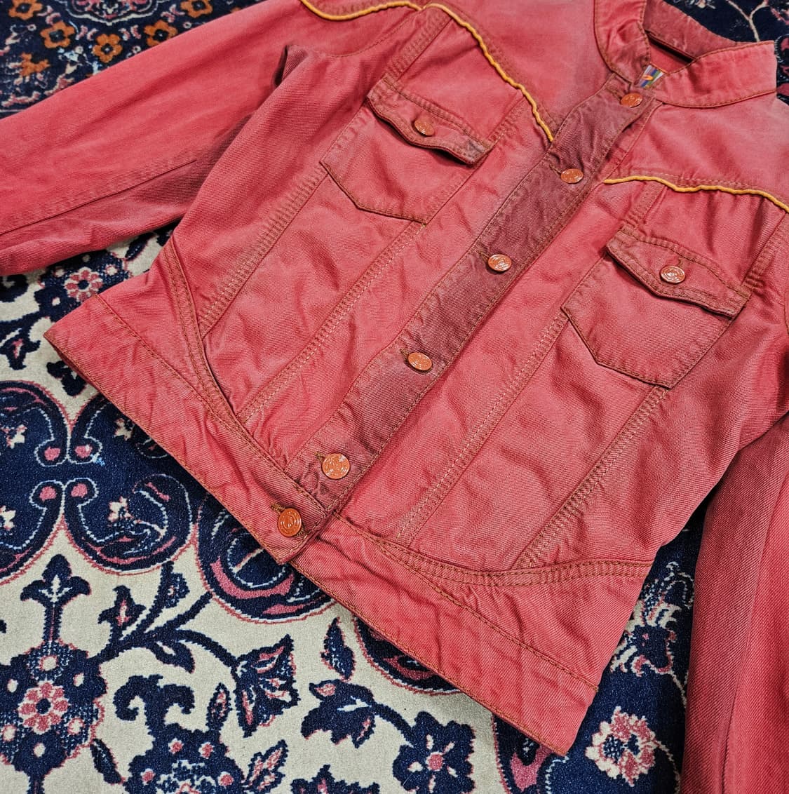 에트로(ETRO) 빈티지 데님 자켓 44-55size 상품이미지3