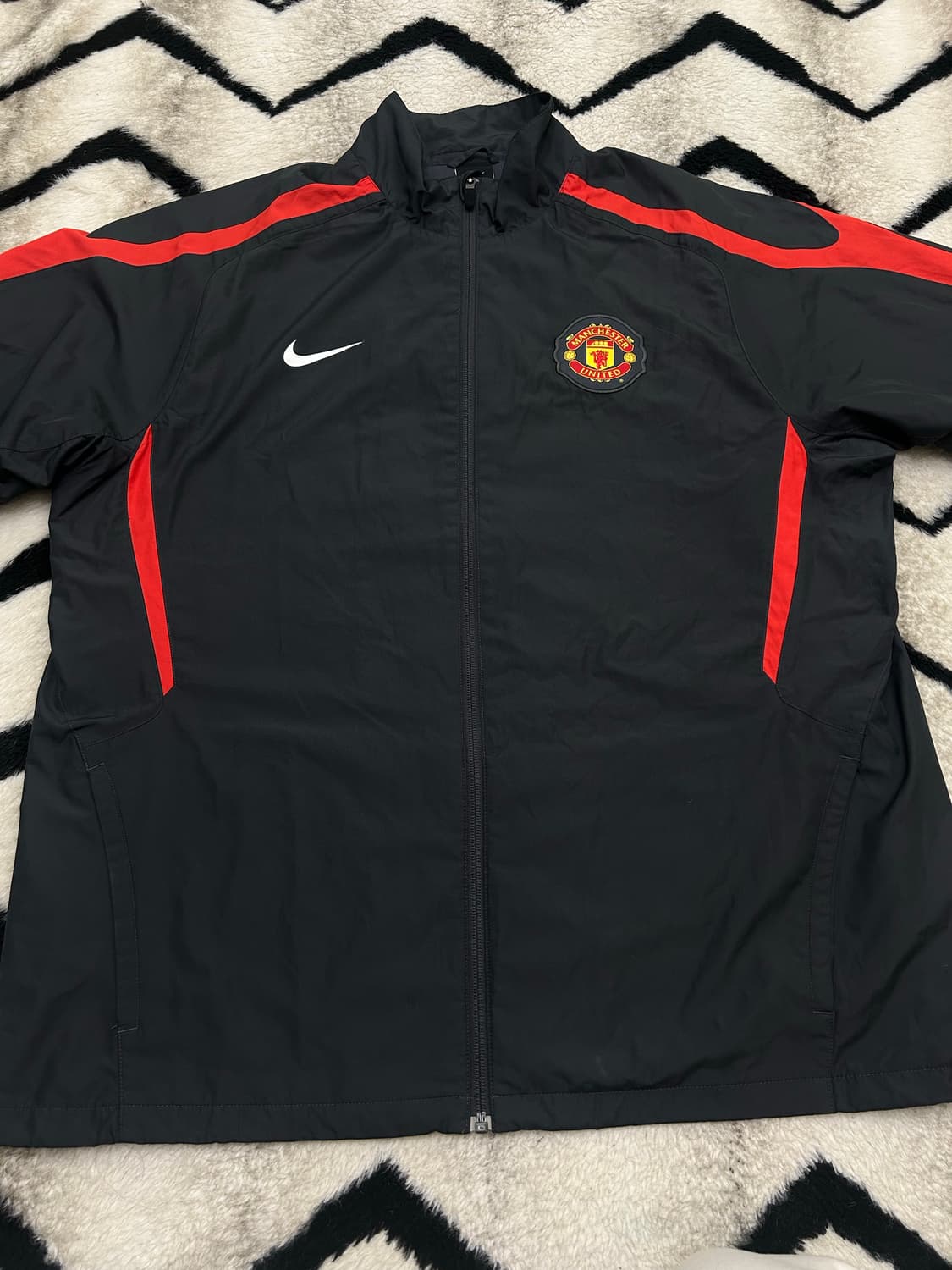 [실측2XL]나이키 10-11 맨유 바람막이/짙은그레이 레드 상품이미지3