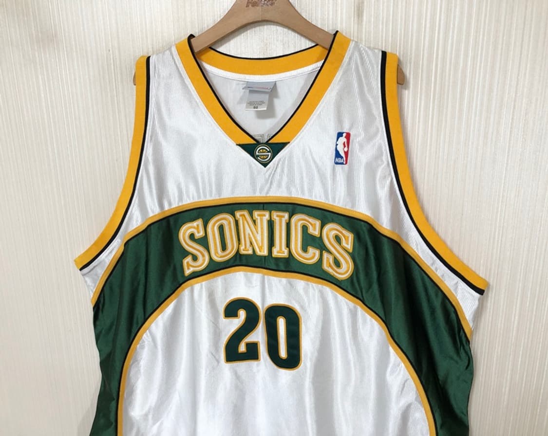 NBA 리복 시애틀슈퍼소닉스 올드유니폼/져지 60(4XL) #20 페이튼 상품이미지6