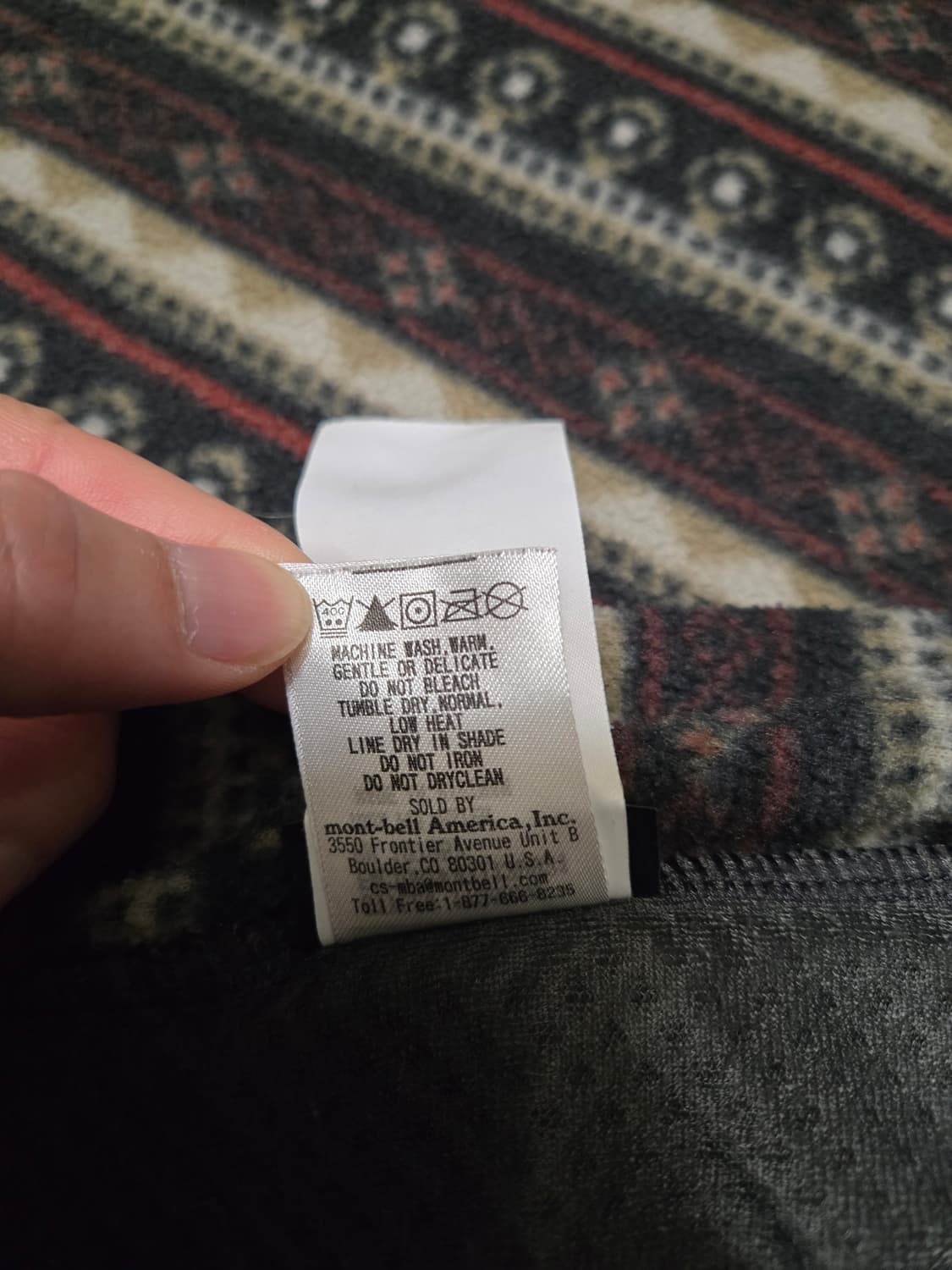[L] 몽벨(mont-bell) 페어아일 패턴 CLIMAPLUS 플리스  상품이미지10