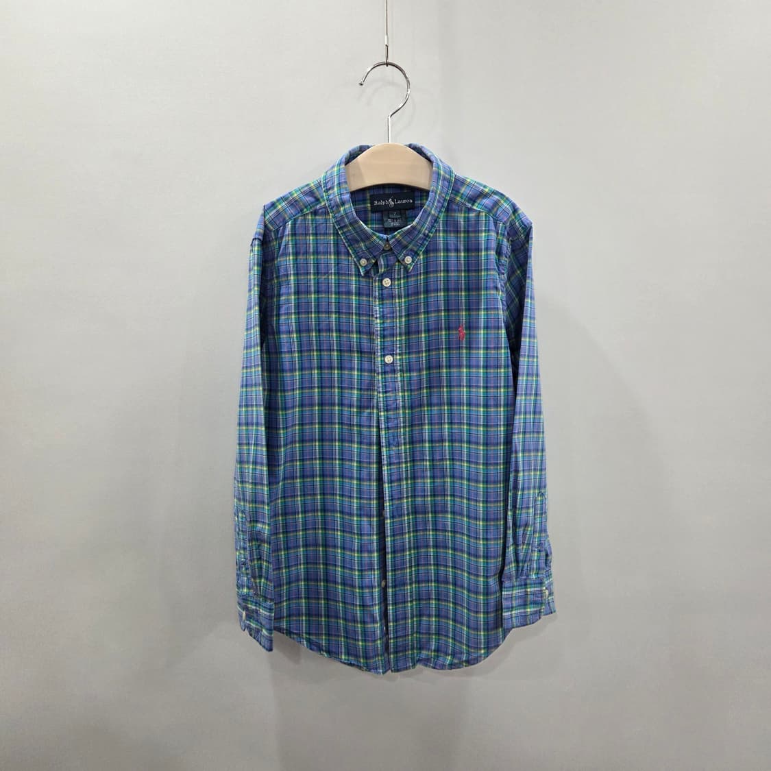 폴로랄프로렌 키즈 버튼다운 체크셔츠 7 상품이미지1