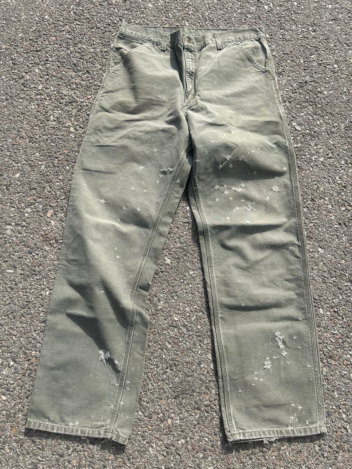 90’s 칼하트 B11 싱글니 모스그린 36in 상품이미지1