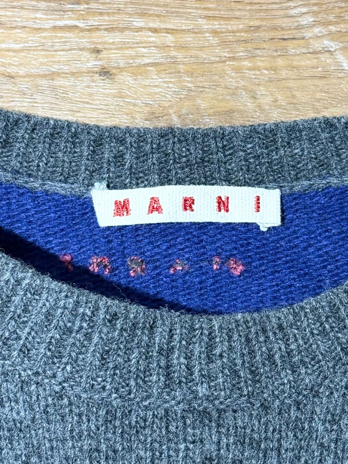 마르니 키즈 그레이 블루 니트 스웨터  상품이미지7
