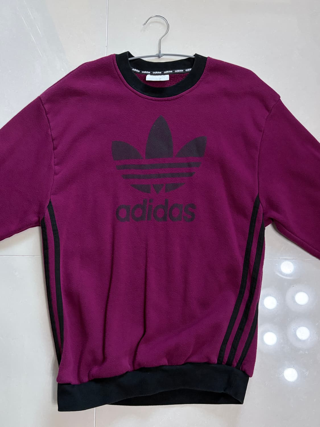 빈티지 아디다스 맨투맨 플럼컬러 상품이미지1