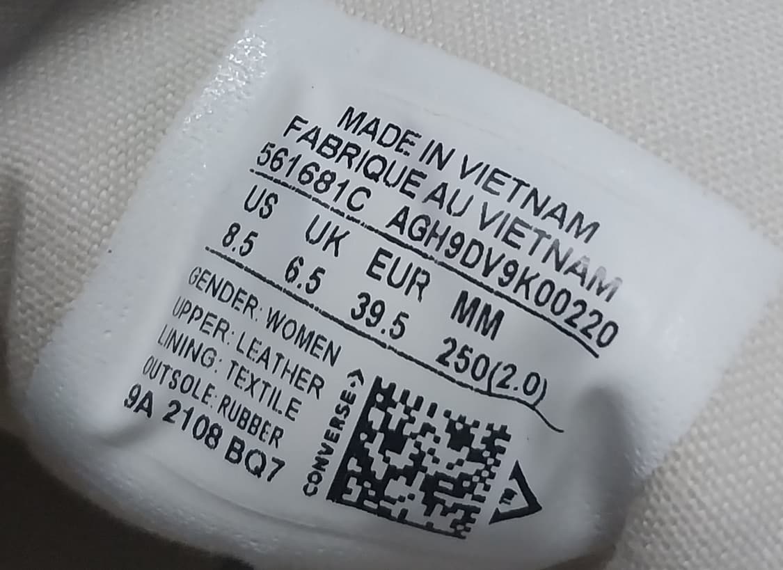 컨버스 척테일러 리프트 클린 레더 로우 250mm 상품이미지9