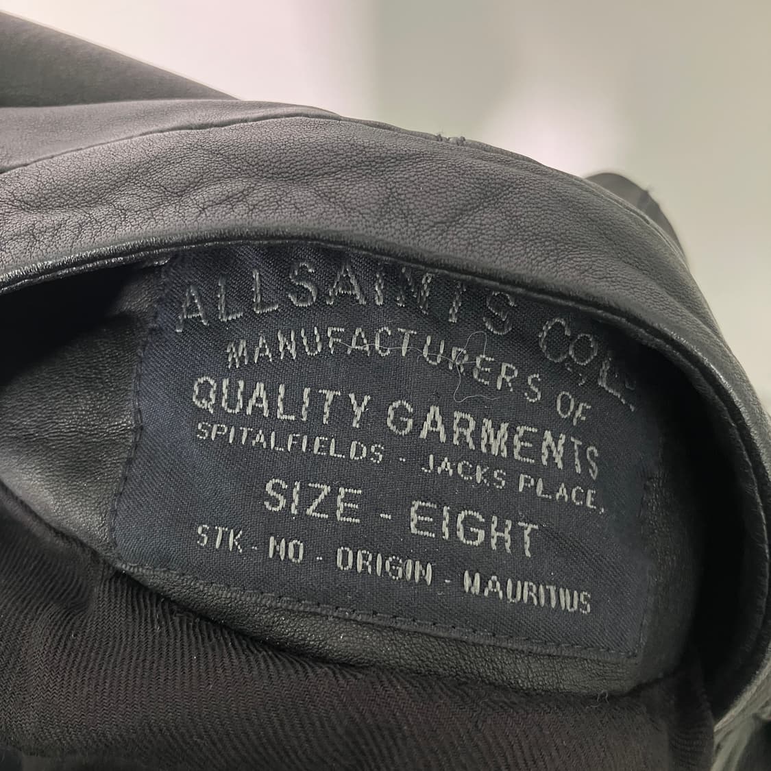 올세인츠 블랙 애슐라 레더 자켓 상품이미지4