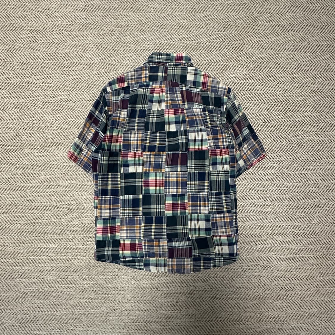 BACK NUMBER india made patchwork shirt 상품이미지2