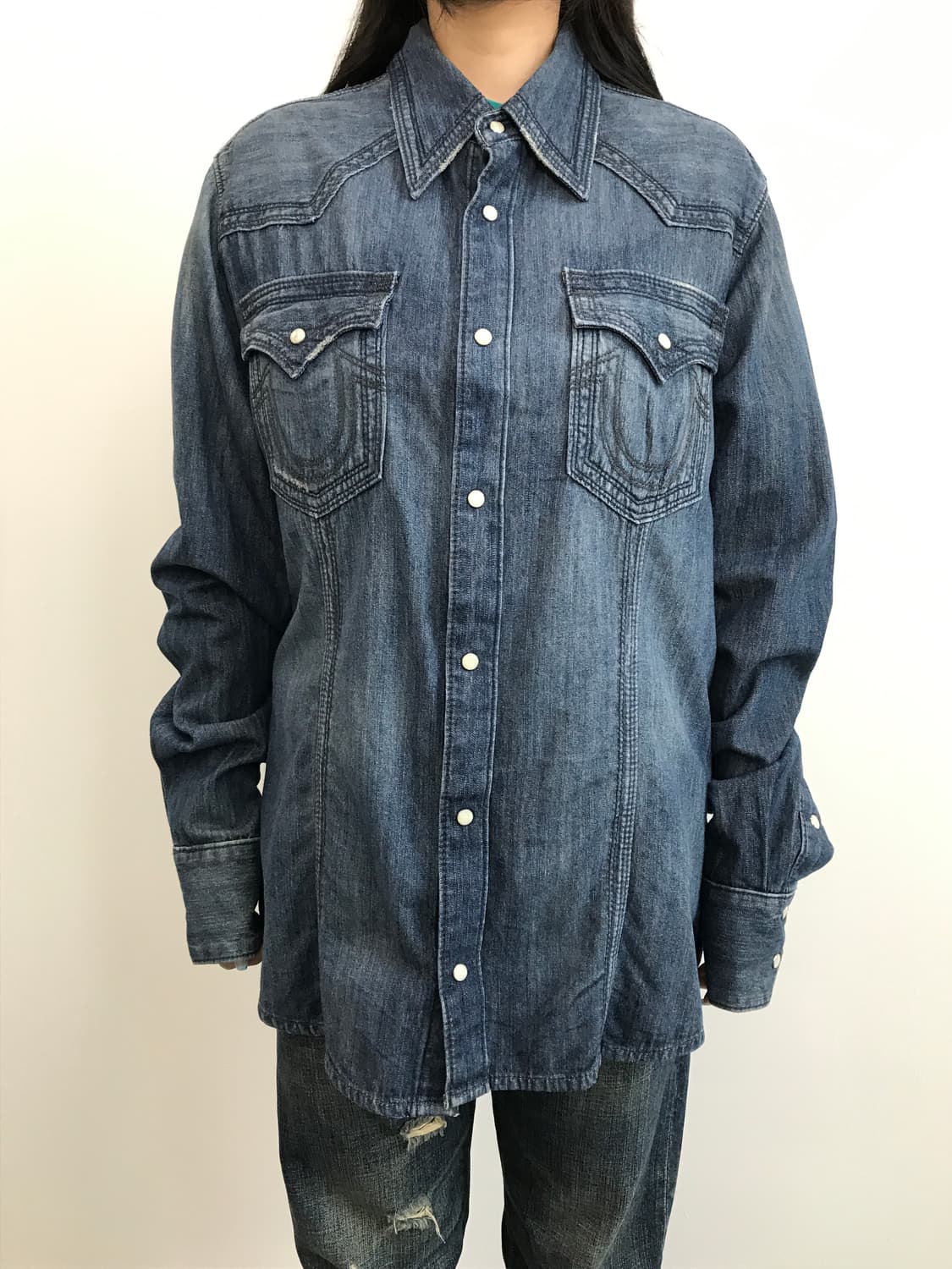 True Religion Denim Western Shirt 상품이미지2