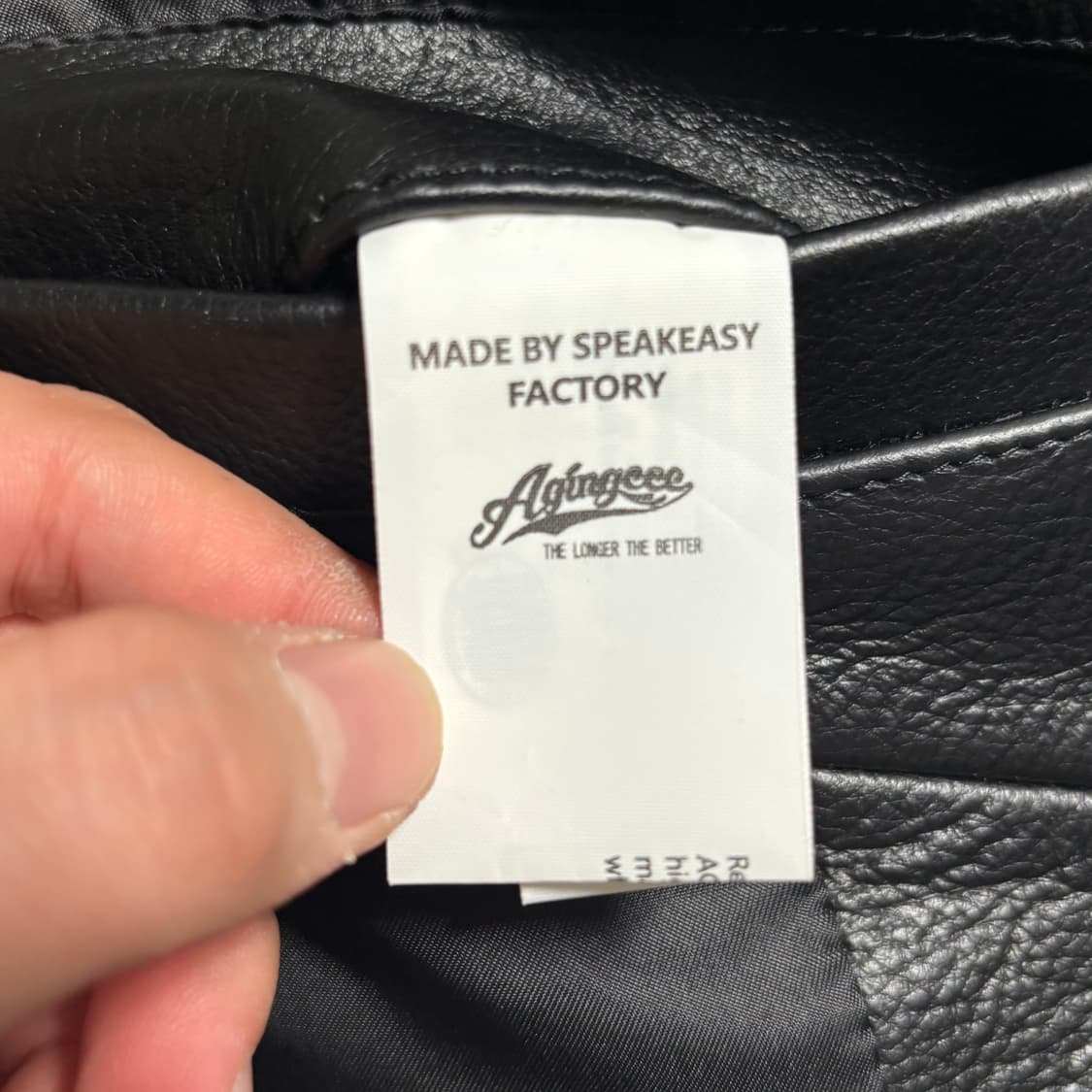 XXL 에이징 씨씨 카우레더  자켓 상품이미지5