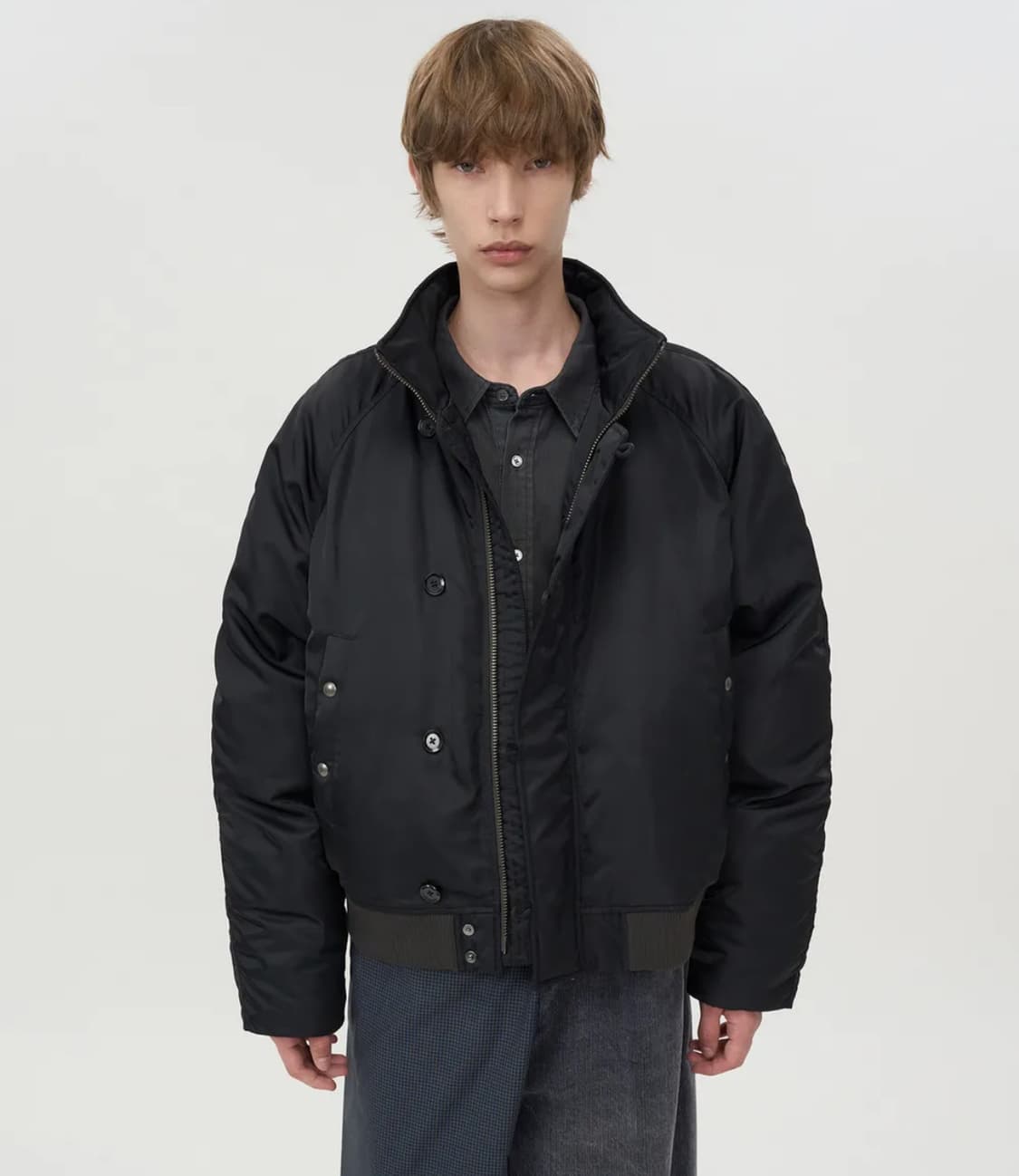 구매] 인사일런스 퍼널넥 플라이트 푸퍼 BLACK 상품이미지1