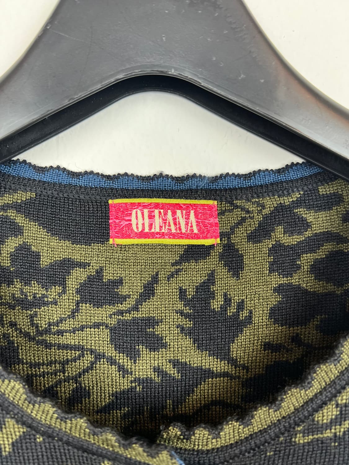 JPN 빈티지 플로럴 자카드 니트 가디건 S 상품이미지3