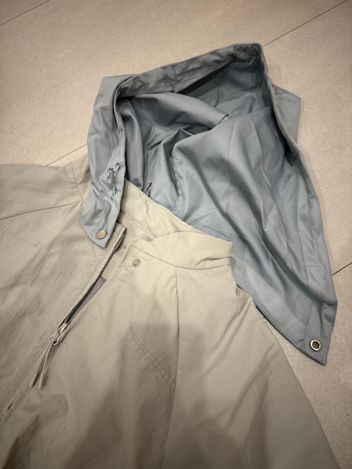 산산기어 콘트레스트 자켓 라이트 그레이 상품이미지8