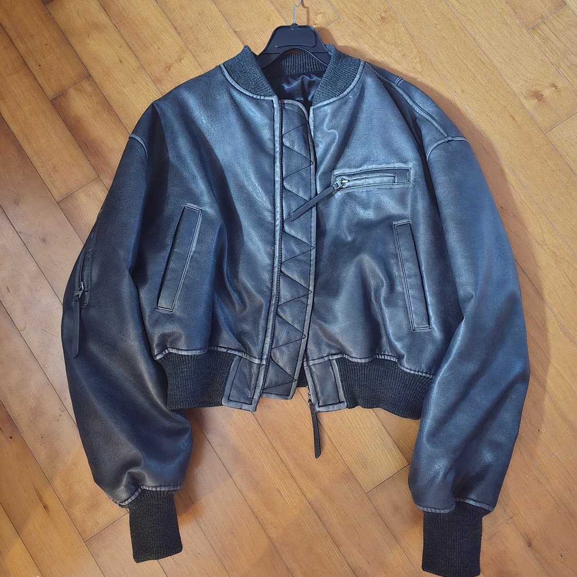 가죽 패딩 자켓 상품이미지5