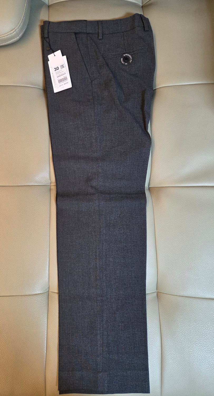 컨셉원 TR 히든밴딩 세미와이드/스트레이트핏 슬랙스 그레이 상품이미지5