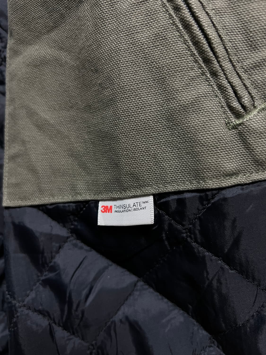 칼하트 워시드 덕 액티브 자켓 모스그린 상품이미지6