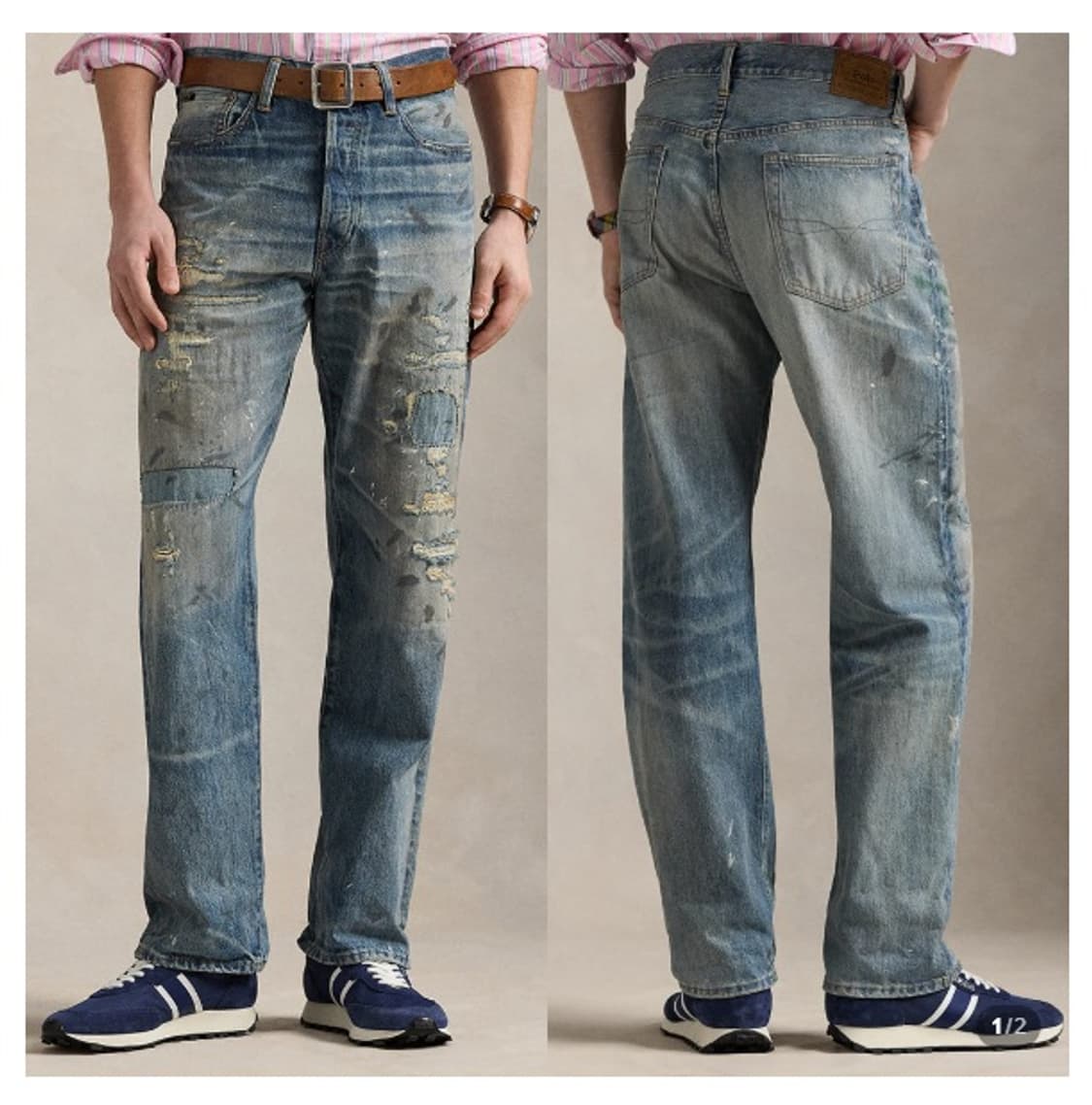 폴로 빈티지클래식 찢청 데님 29/30 상품이미지4