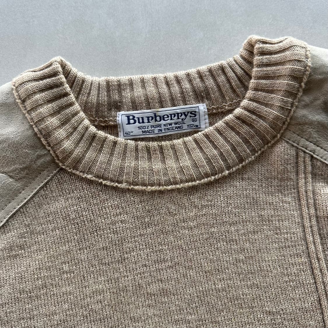 [M-L]버버리 BURBERRYS 퓨어울 잉글랜드산 코만도 니트 상품이미지9