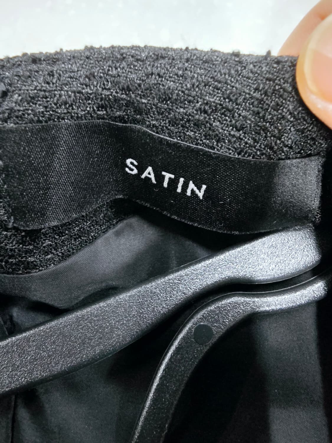 샤틴 트위드원피스 트위드 샤스커트 배색 벨티드원피스 상품이미지8