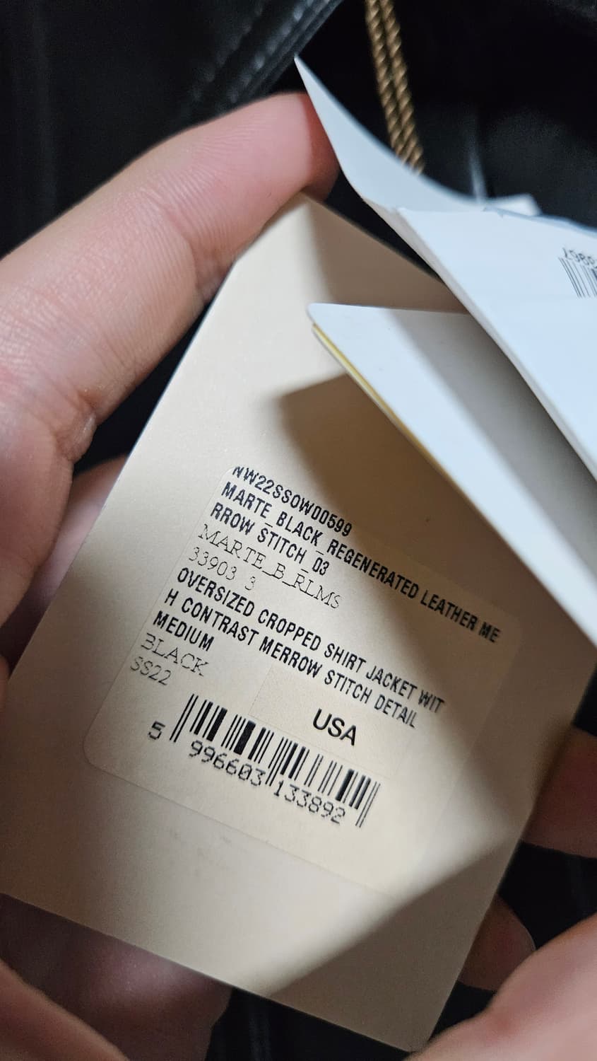 나누슈카 가죽자켓 레더자켓 정품 신품 300만짜리 상품이미지3