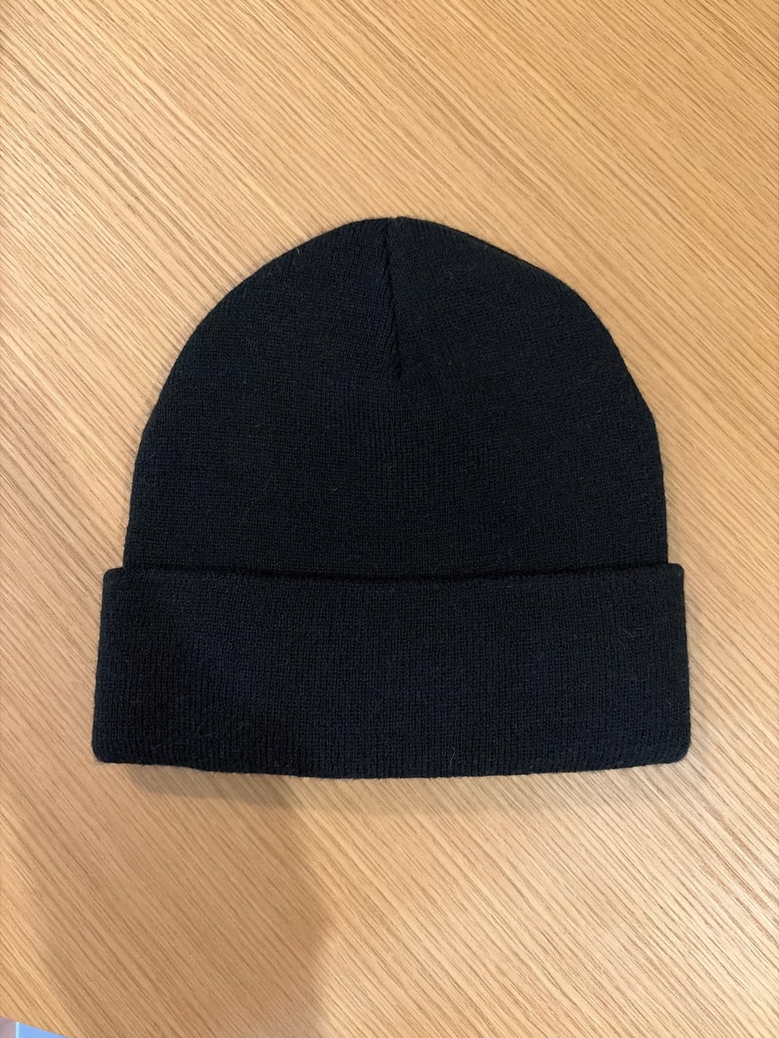 5회 착용 슈프림 기본 블랙 비니 런던매장구매 상품이미지2