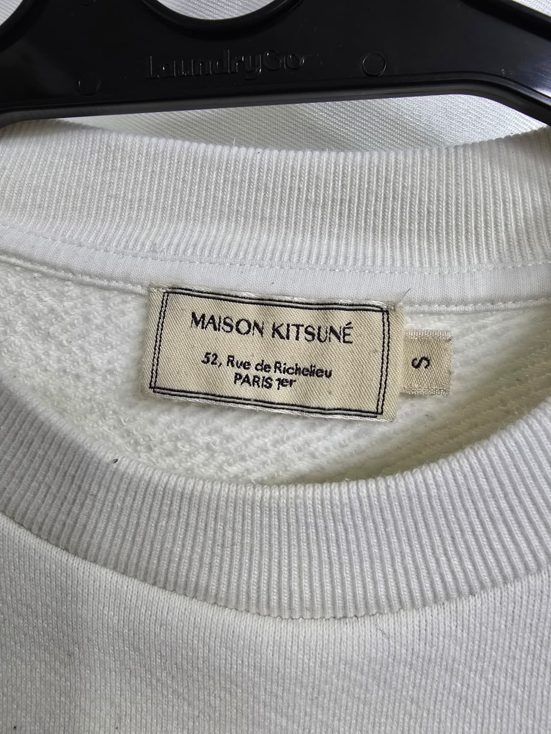 메종키츠네 화이트 로고 맨투맨 (1568) 상품이미지3