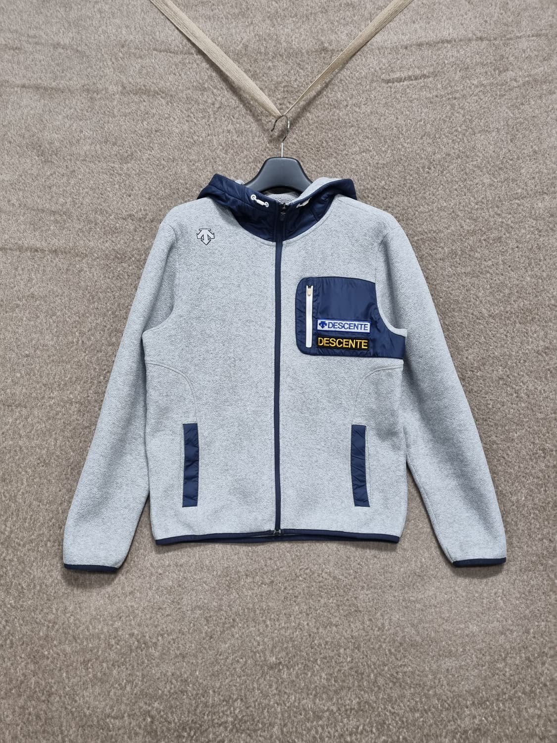 XL(105) 데상트 남성 포켓 후리스 집업 상품이미지1