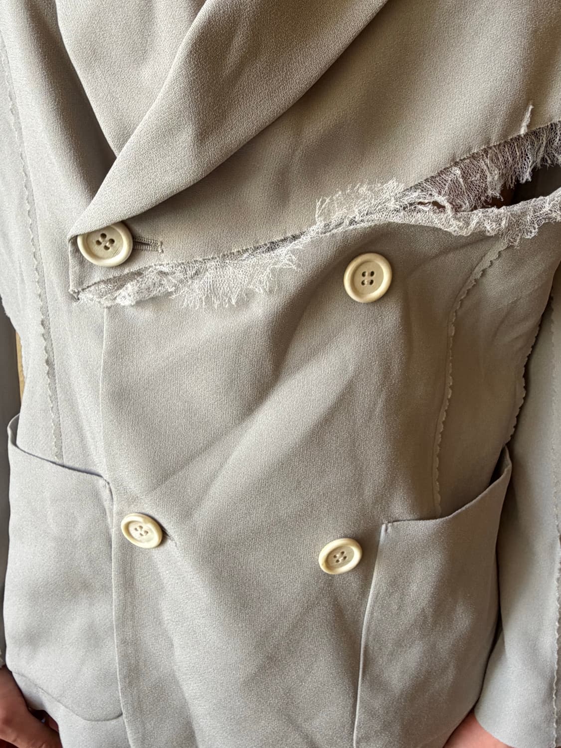 언더커버 2023 SS 컷아웃 블레이저 상품이미지6