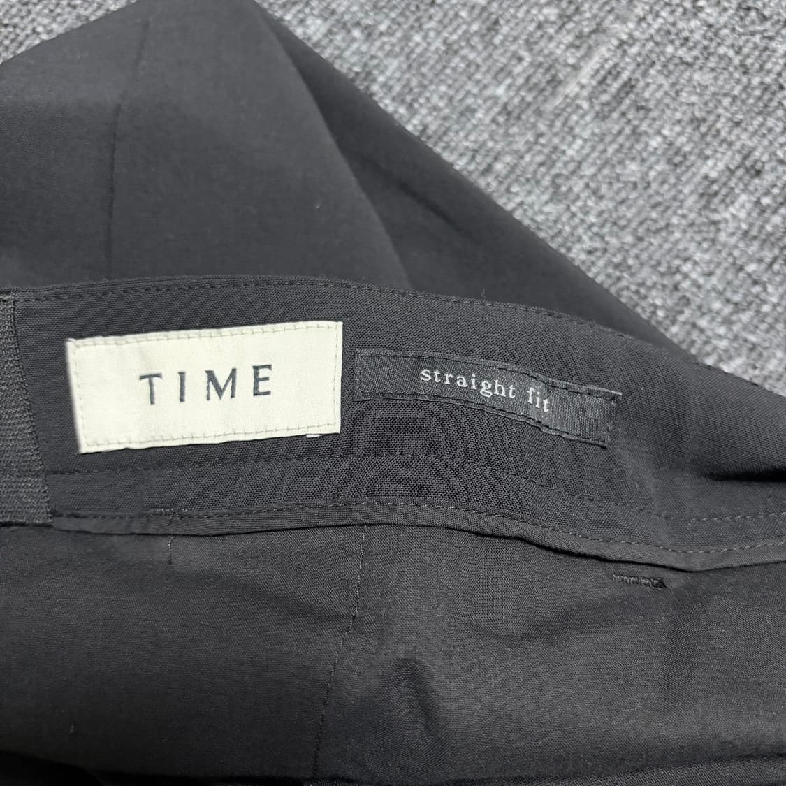 타임옴므 23ss 스트레이트핏 폴리 린넨 혼방 슬랙스 상품이미지3