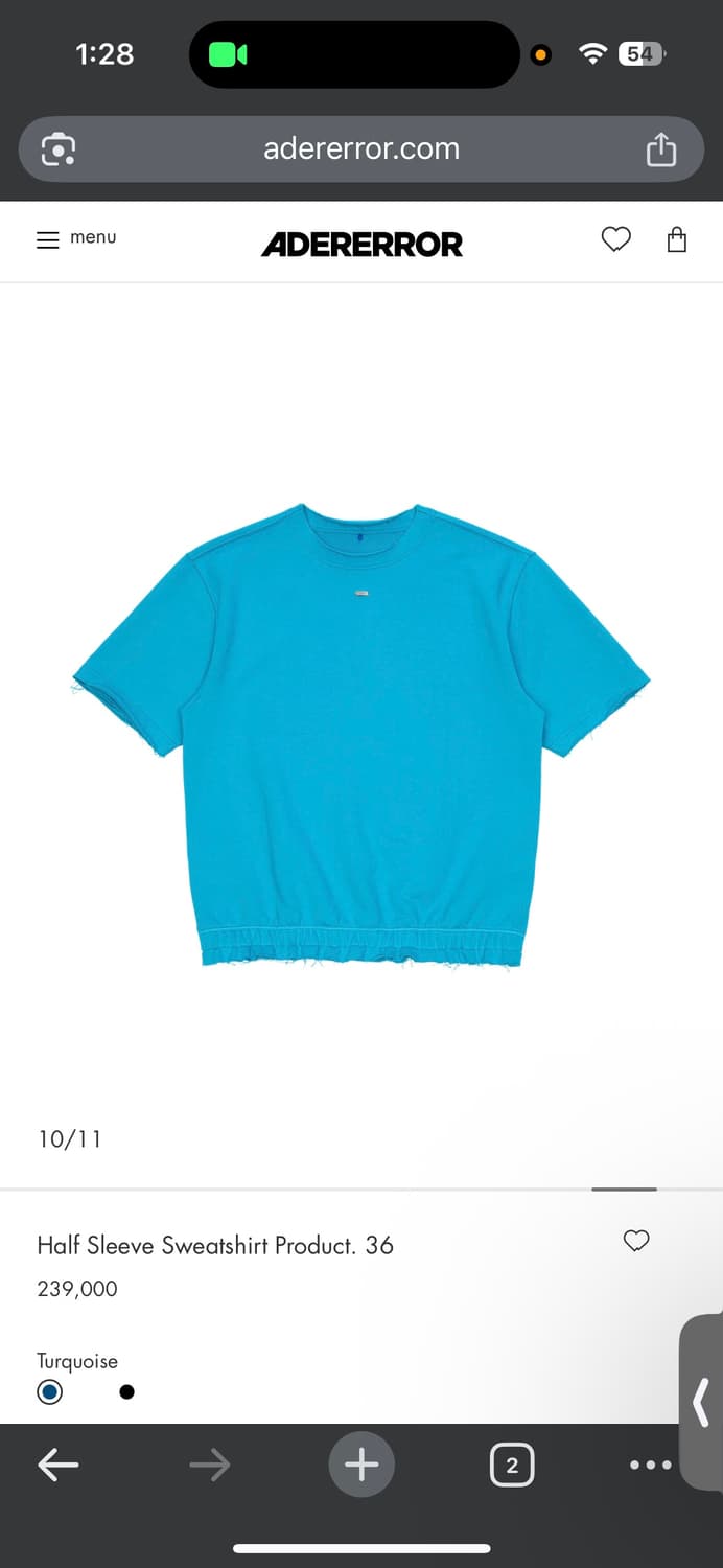 [M]아더에러 하프 슬리브 스웨트셔츠 프로덕트 36 반팔티 상품이미지3