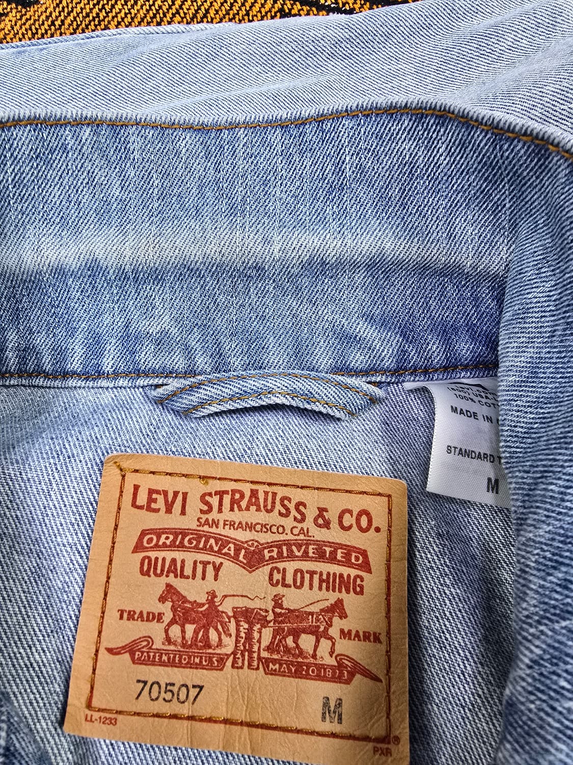 리바이스 크롭 청자켓 데님자켓 (1833) 상품이미지5