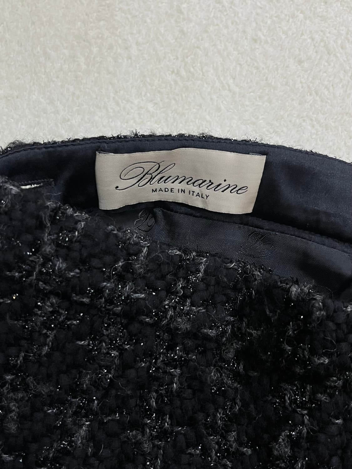 00s BLUMARINE 블루마린 트위드 실크 스커트 상품이미지8