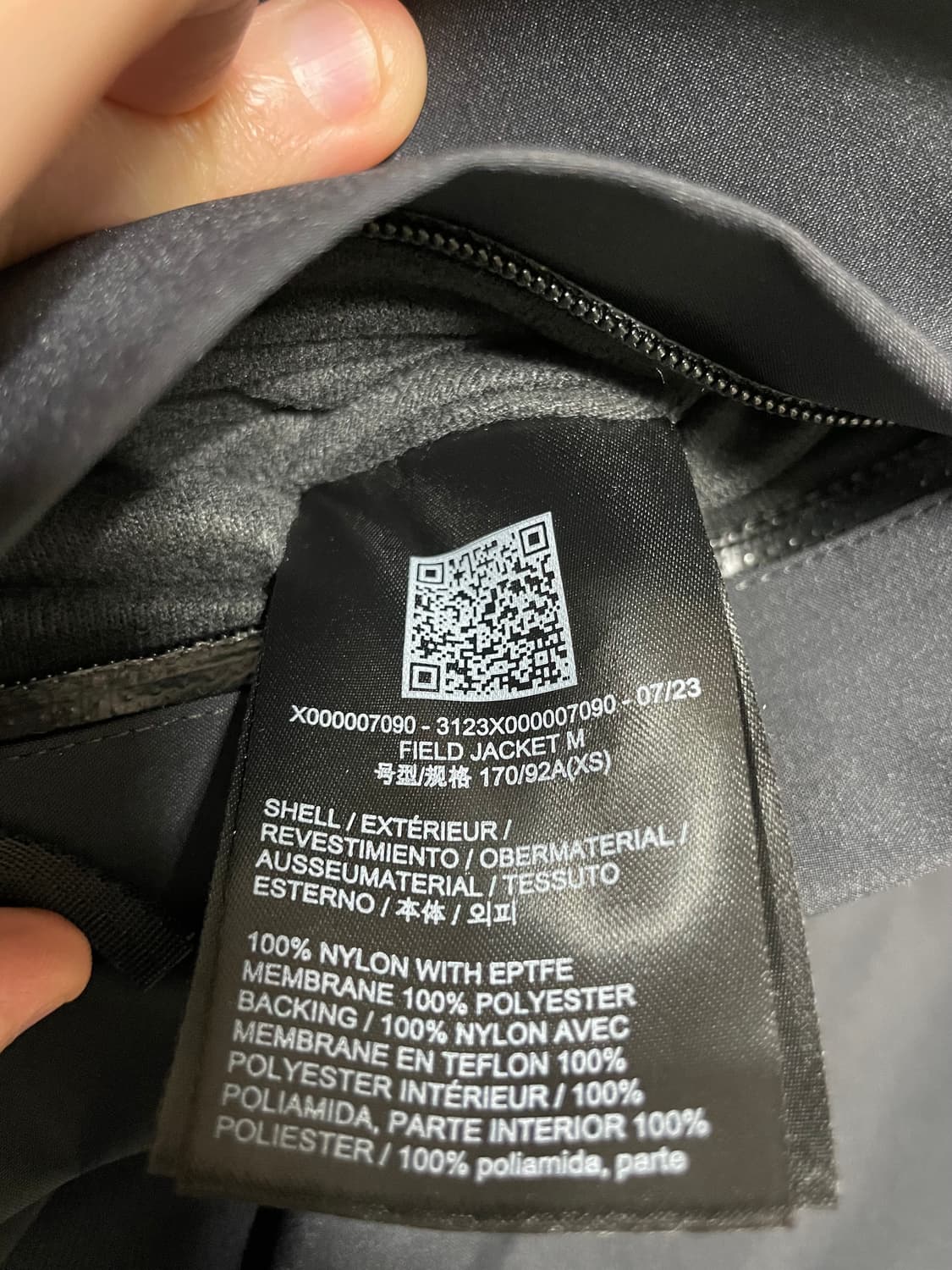 [XS]23베일런스 필드 재킷 블랙 상품이미지6