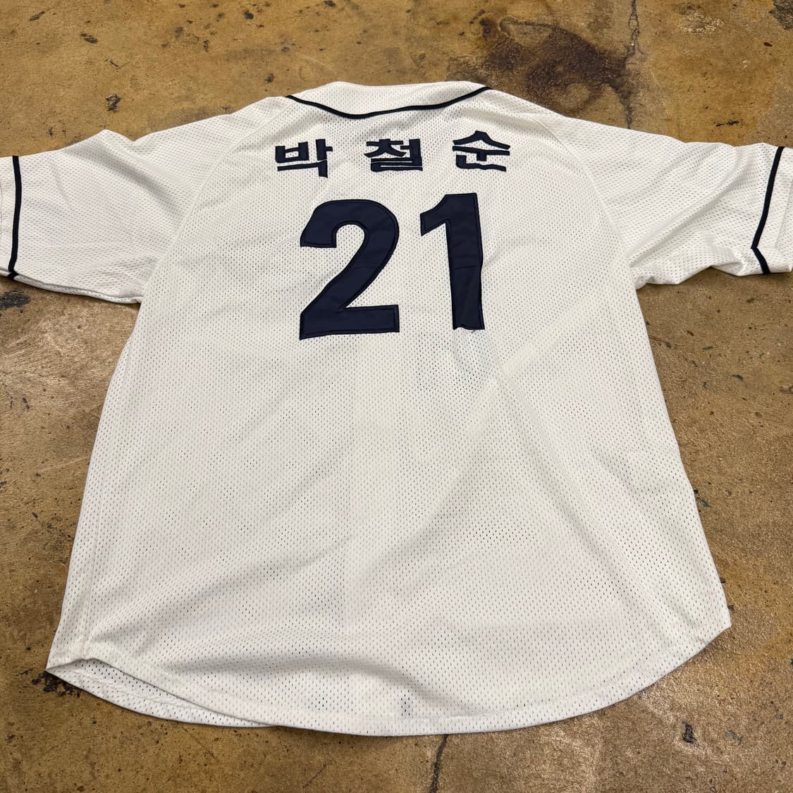 [정품/100] 두산베어스 올드 반달 유니폼 21 박철순 마킹 b18 상품이미지3