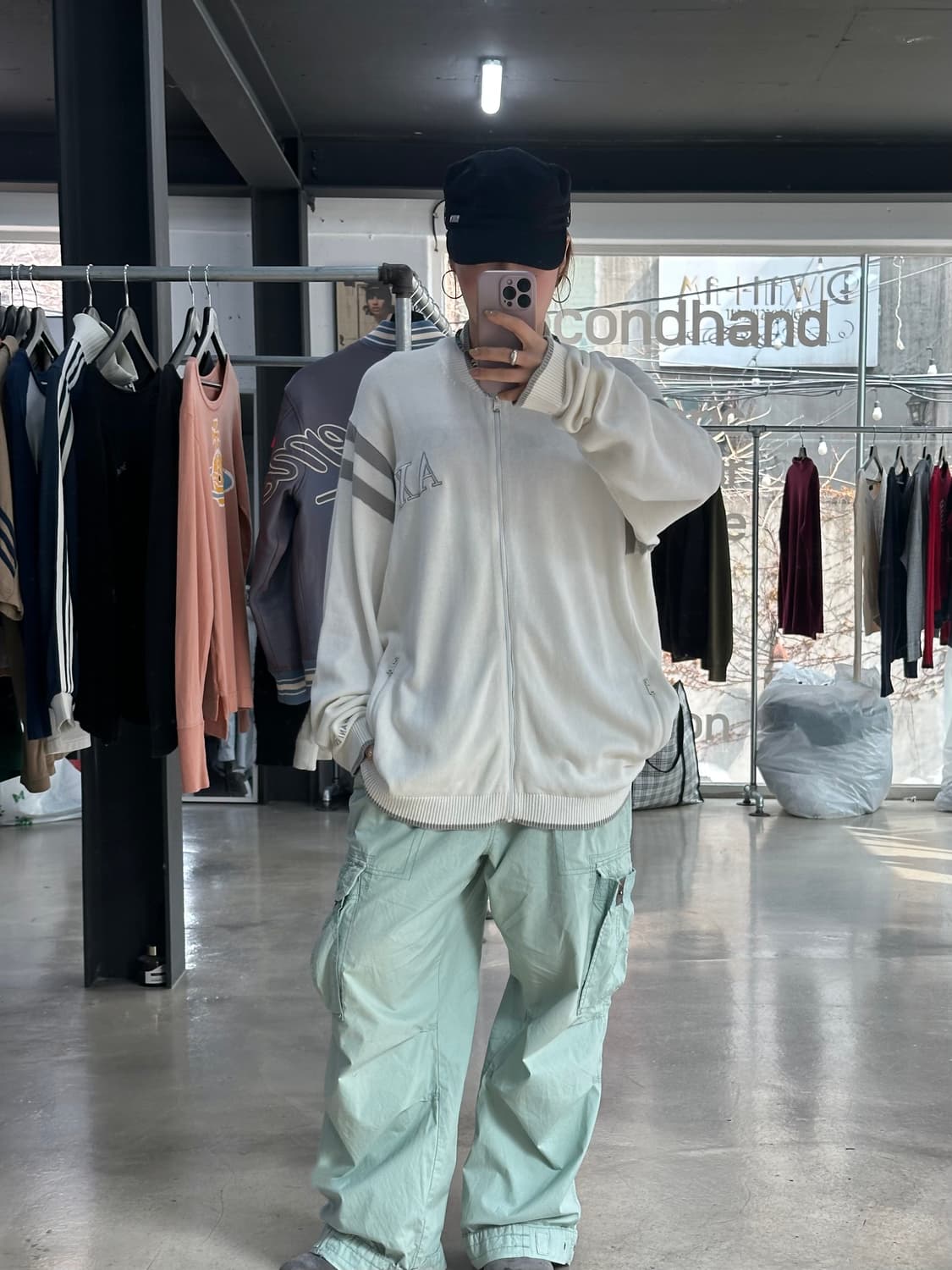 아르마니 익스체인지 AX로고 니트집업 상품이미지4