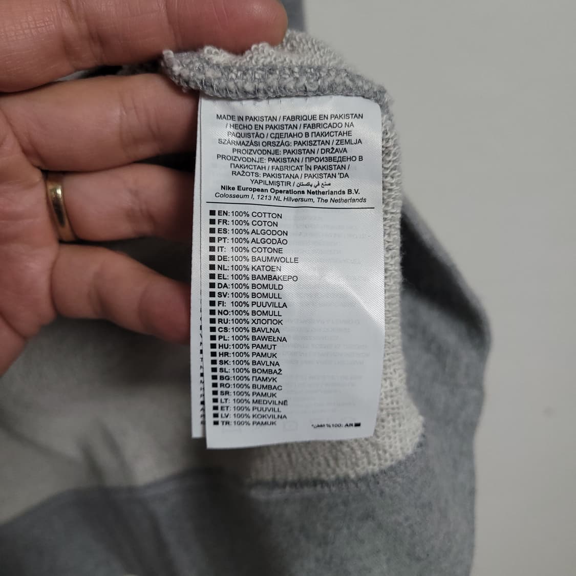 (S) NIKE 나이키 스우시 맨투맨 그레이 상품이미지4