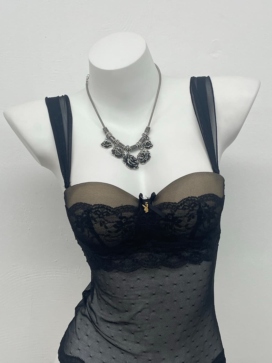 플레이보이 블랙 레이스 코르셋 상품이미지2