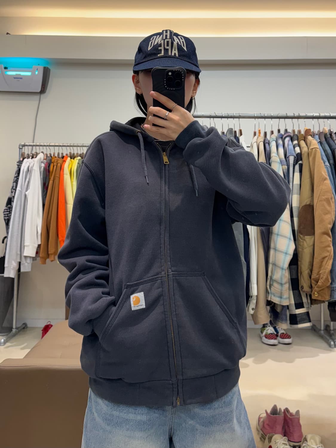 칼하트 써멀 와플 후드집업 상품이미지7