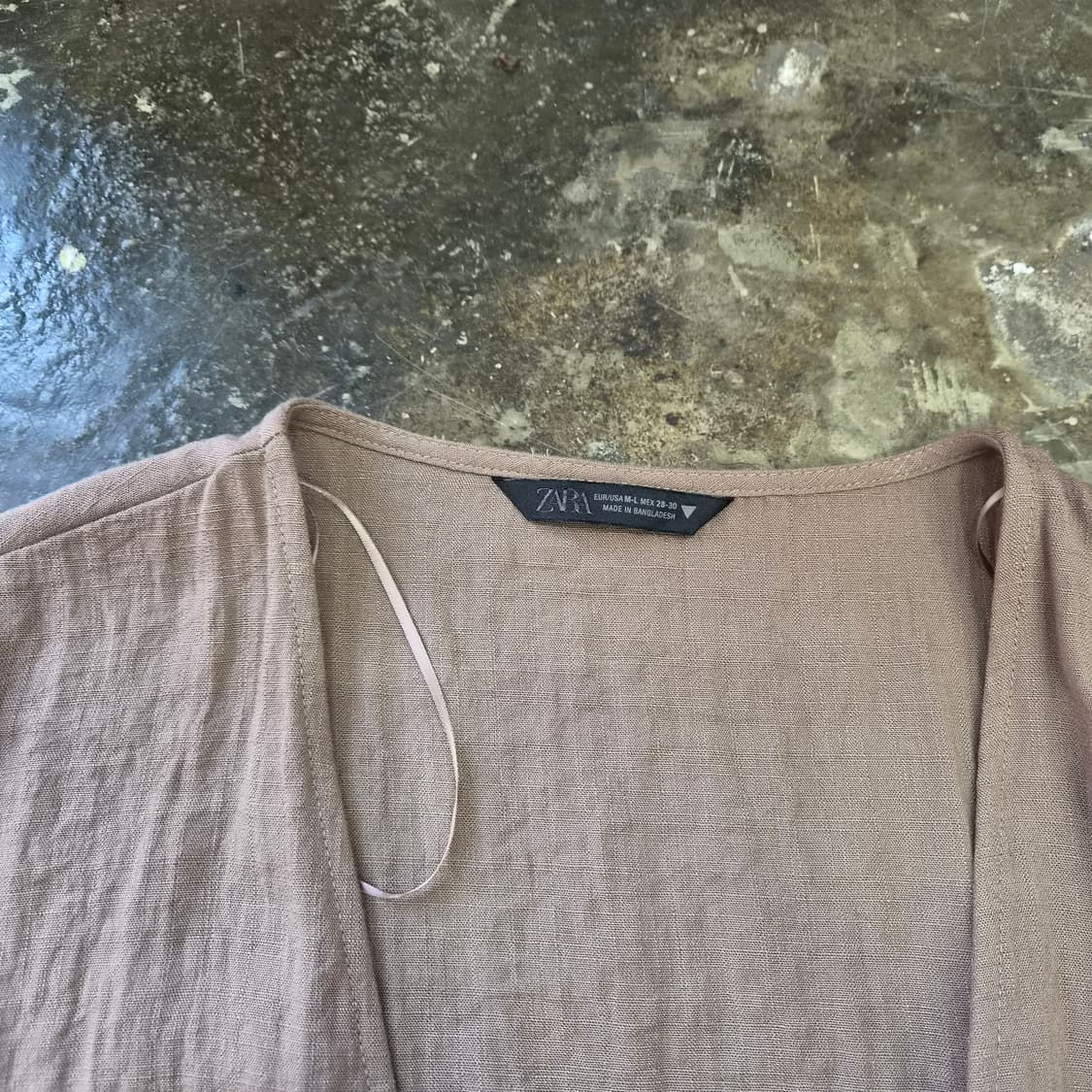 M-L) ZARA 자라 벨티드 자켓 상품이미지4