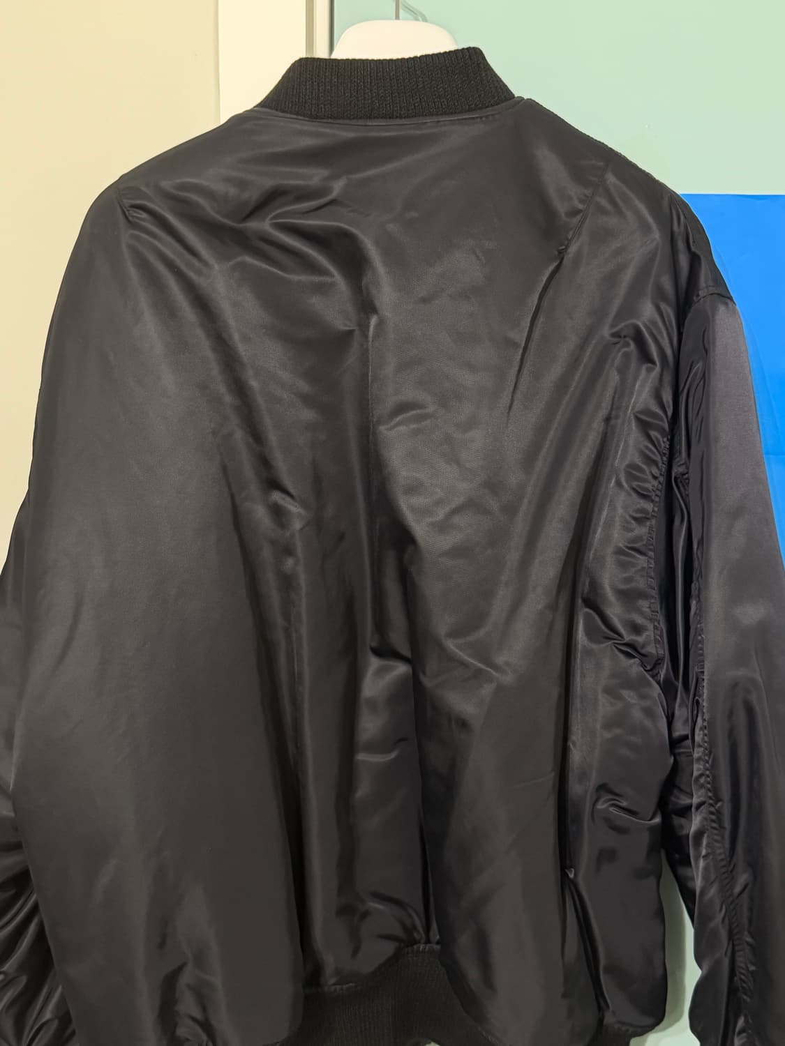 [L] ETCE 리버시블 오버사이즈 봄버 ma-1 자켓 블랙 상품이미지10