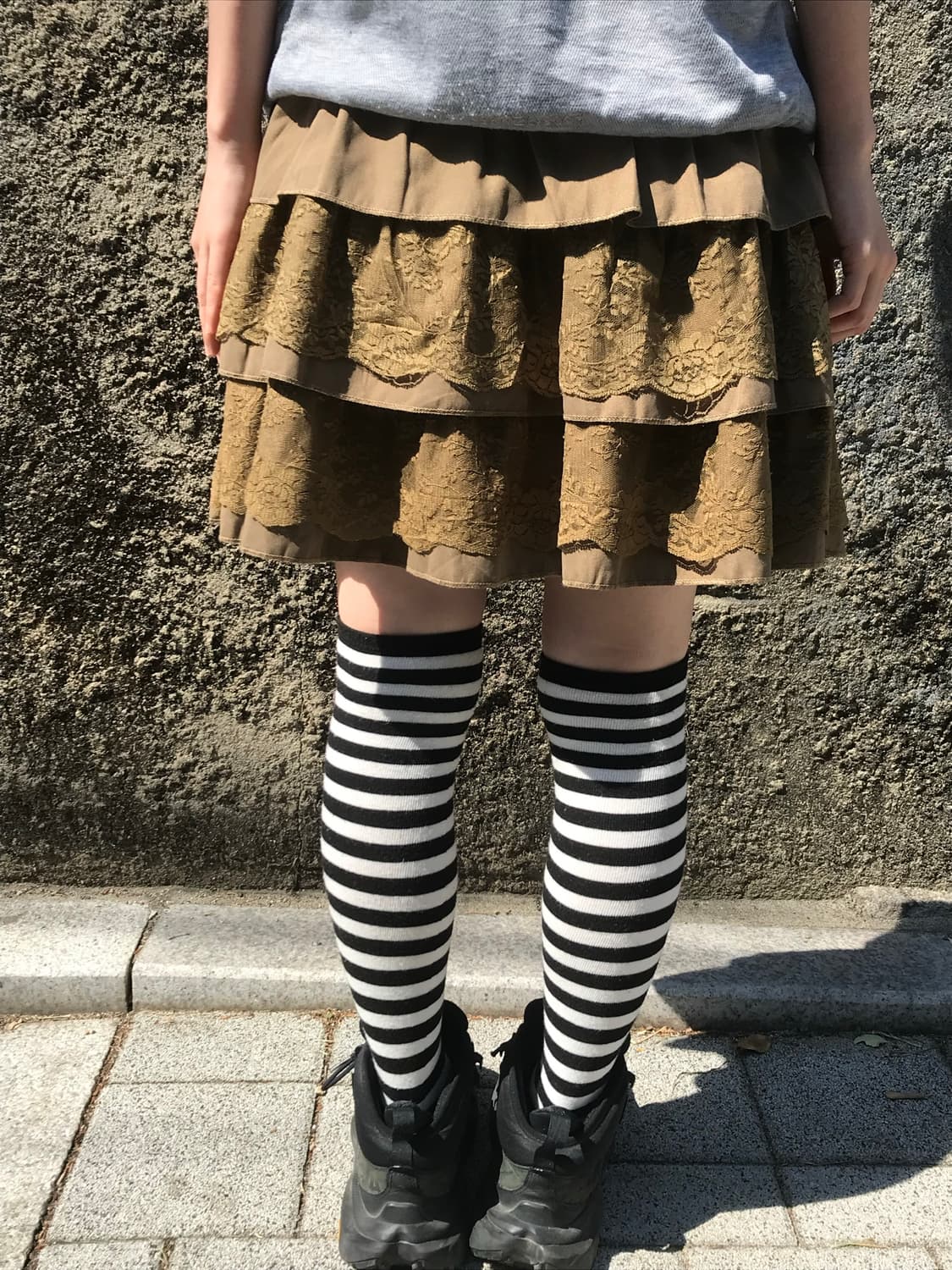 vintage brown lace skirt 상품이미지10